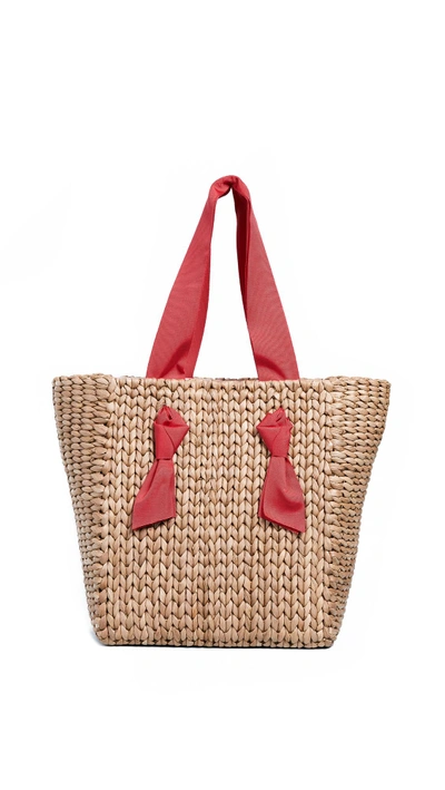 Pamela Munson Petite Isla Bahia Tote In Poppy/natural