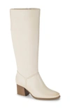 Baretraps Thalia Knee High Faux Leather Boot In Milkyway