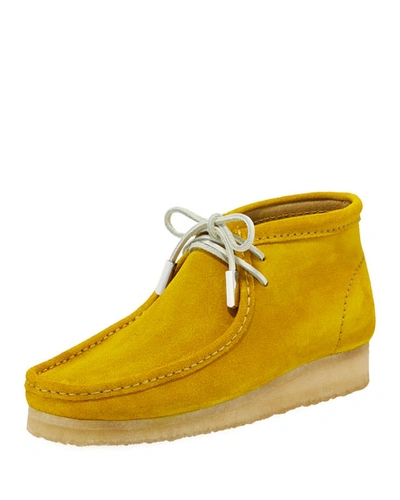 Sycamore Style Men's Suede Wallabee/moc Chukka Boot, Speed Yellow