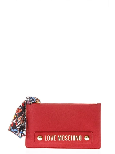 Love Moschino Purse In Leather In Red
