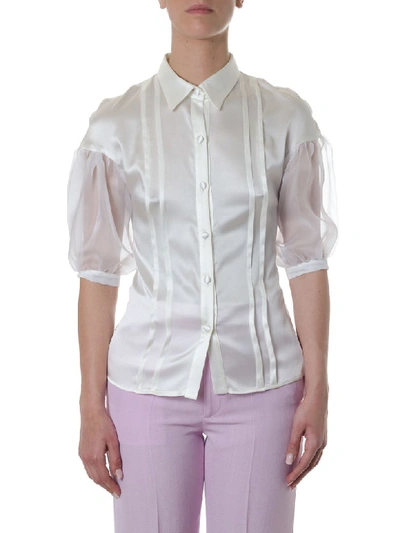 Leitmotiv White Cate Silk Shirt