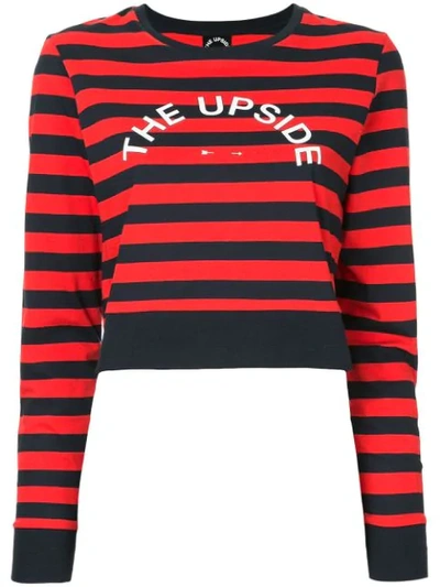 The Upside Striped T In Red