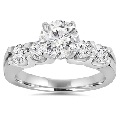 Pompeii3 2.30ct Round Solitaire Diamond Engagement Ring 14k White Gold Lab Grown In Multi