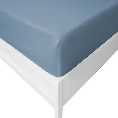 Nautica Solid Blue Queen Fitted Sheet