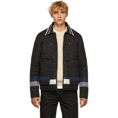 Craig Green Panelled Quilted Nylon Jacket In Black