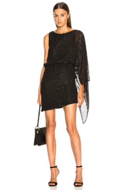 Haney For Fwrd Lucia Dress In Black & Gold