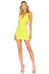 Nbd Charlie Dress In Yellow. In Lime Green