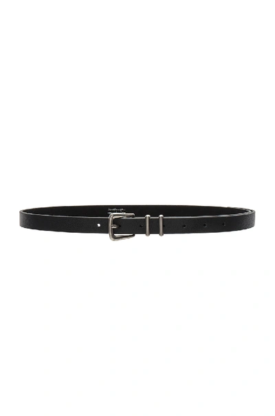 Lovestrength Marina Belt In Black Pebble Leather