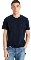 Ami Alexandre Mattiussi Logo Cotton T-shirt In Midnight Blue