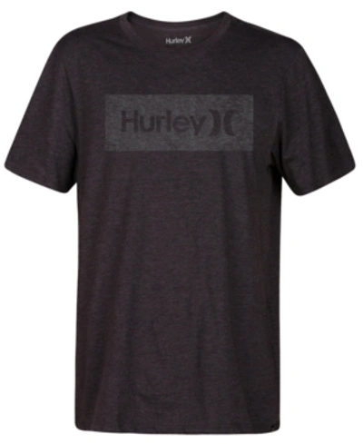 Hurley Men's One And Only Box Logo T-shirt In Heather Black