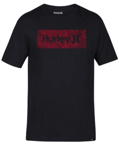 Hurley Men's One And Only Box Logo T-shirt In Black