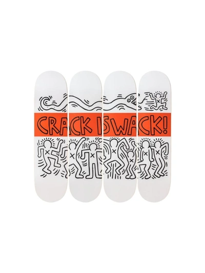 Theskateroom Skateboard (keith Haring) Accessories In Multicolour