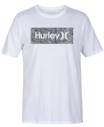 Hurley Men's One And Only Box Logo T-shirt In White