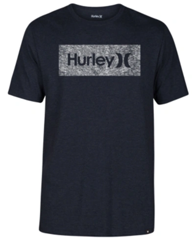 Hurley Men's One And Only Box Logo T-shirt In Obsidian