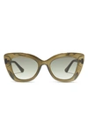 Diff 52mm Melody Sunglasses In Milky Olive