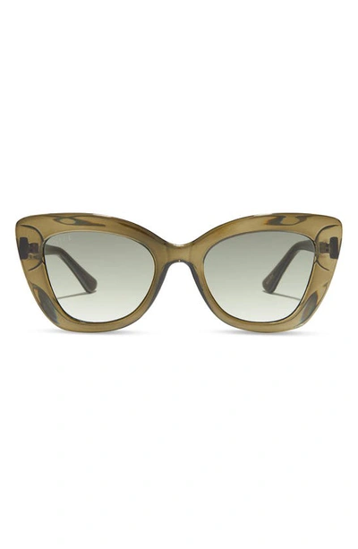 Diff 52mm Melody Sunglasses In Milky Olive