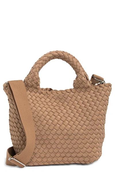 Bcbg Small Neoprene Woven Tote Bag In Tan