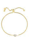 Effy 14k Yellow Gold Diamond Butterfly Bracelet In White