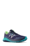 New Balance Dynasoft Nitrel V5 Gtx Waterproof Trail Running Shoe In Natural Indigo/ Electric Teal