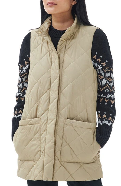 Barbour Women's Cosmia Quilted Liner Vest In Light Fawn