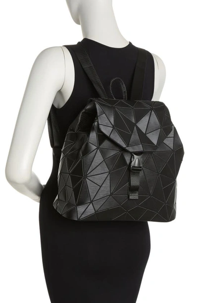 Patrizia Luca Slanted Triangle Backpack In Matte Black