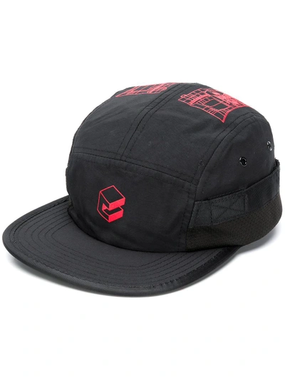 C2h4 Embroidered Baseball Cap - Black