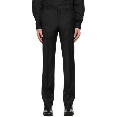 Givenchy Black Mohair Woven Trousers