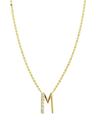 Lana Get Personal Initial Pendant Necklace With Diamonds In M