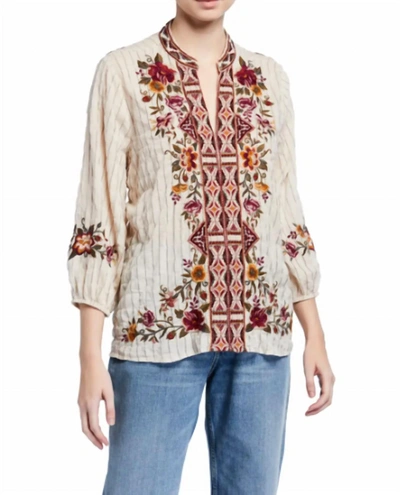 Johnny Was Nepal Effortless Swing Blouse In Sti In Multi