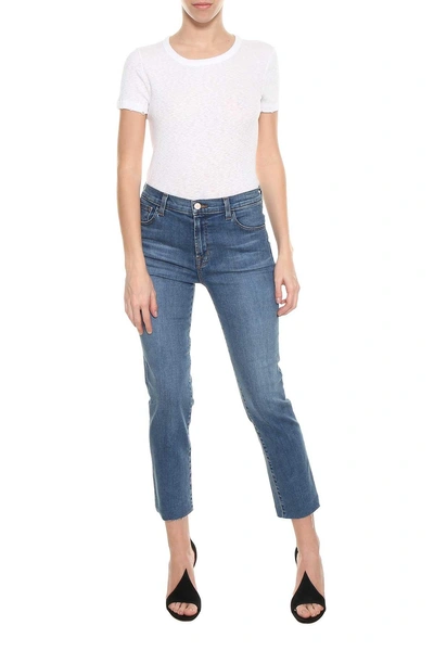J Brand Raw Edge Jeans In Wash Blue