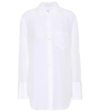 Equipment Silk Classic Shirt In Bianco