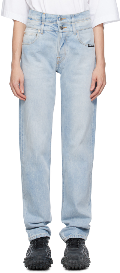 Vtmnts Blue Double Waist Jeans