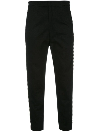 Isabel Marant Étoile Contrast Side Panel Trousers In Black
