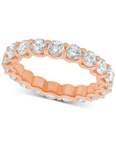 Macy's Diamond Eternity Band (4 Ct. T.w.) In Platinum Or 14k Gold In Rose Gold