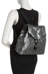 Patrizia Luca Slanted Triangle Backpack In Matte Charcoal