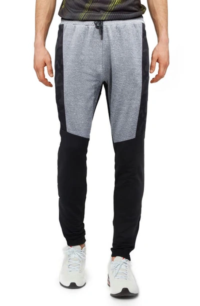 X-ray Colorblock Jogger Pants In Black/camo/heather Grey