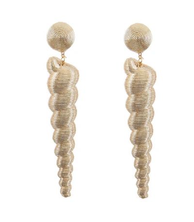 Rebecca De Ravenel Gold Small Twisty Drop Earring