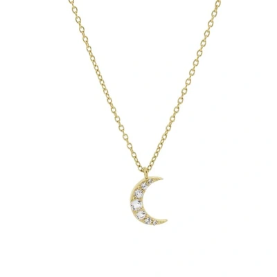 Monarc Jewellery Moonlight Necklace Gold Vermeil & White Topaz