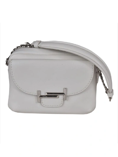 Tod's Double T Shoulder Bag In White