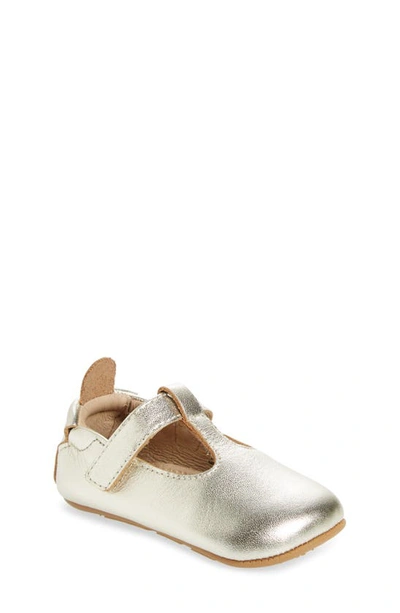 Old Soles Kids' Ohme T-strap Shoe In Gold
