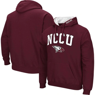 Colosseum Men's  Maroon North Carolina Central Eagles Arch & Logo Pullover Hoodie