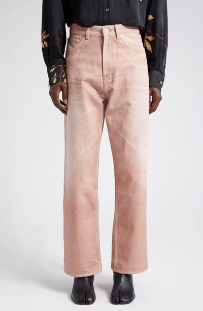 Our Legacy Third Cut Rigid Wide Leg Jeans In Pink
