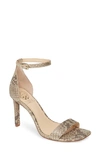 Vince Camuto Lauralie Ankle Strap Sandal In Gilded Leather