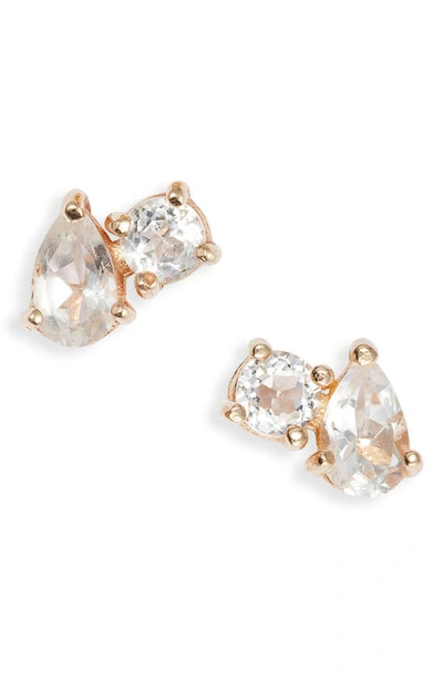 Anzie X Mel Soldera Jumelle Stud Earrings In Gold