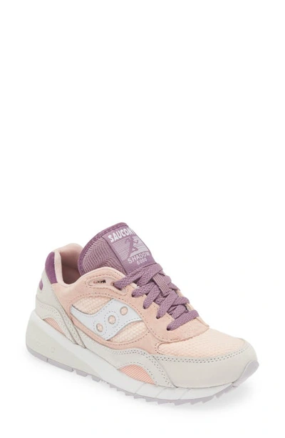Saucony Shadow 6000 Premium Sneaker In Pink/ Purple