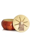 Thymes Pumpkin Laurel Large Candle In Orange