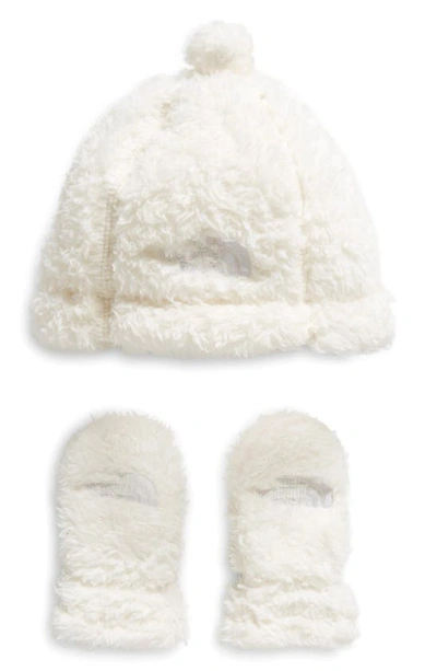 The North Face Babies' Suave Hat & Mittens Gift Set In Gardenia White
