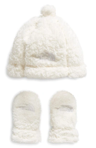 The North Face Babies'  Suave Hat & Mittens Gift Set In Gardenia White