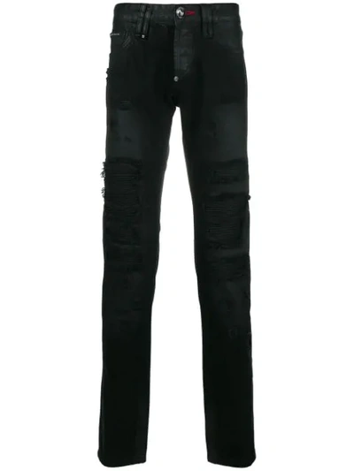 Philipp Plein Animal Bar Jeans - Black