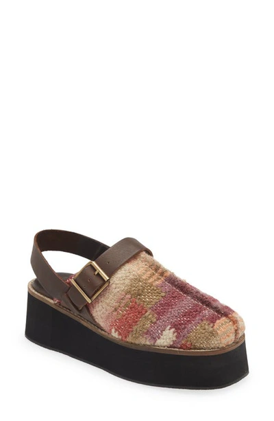 Free People Astrid Platform Slingback In Red